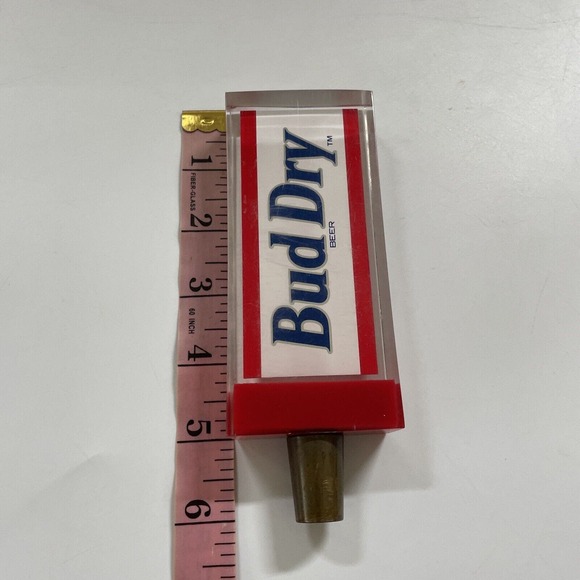 Bud Dry Acrylic Beer Tap Handle Keg Topper 6" - Picture 5 of 10